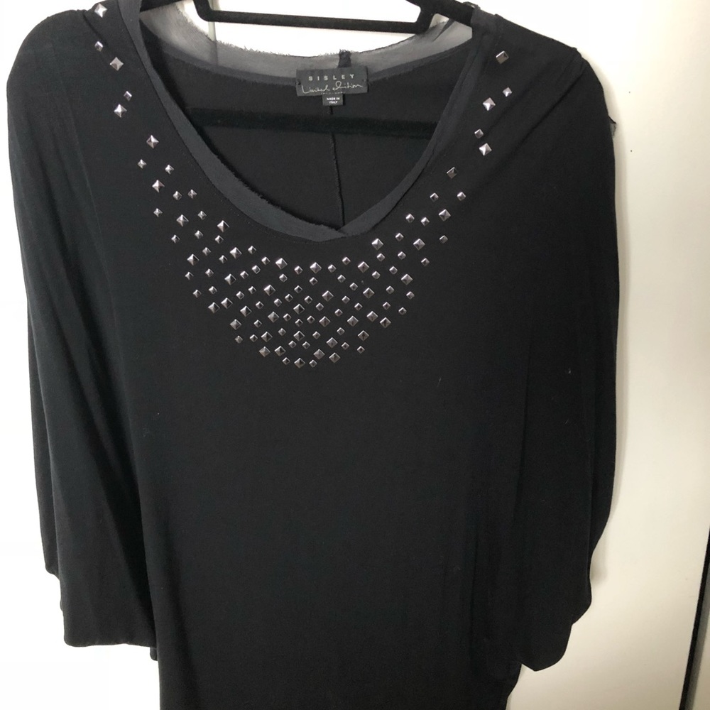 Flowing party blouse.